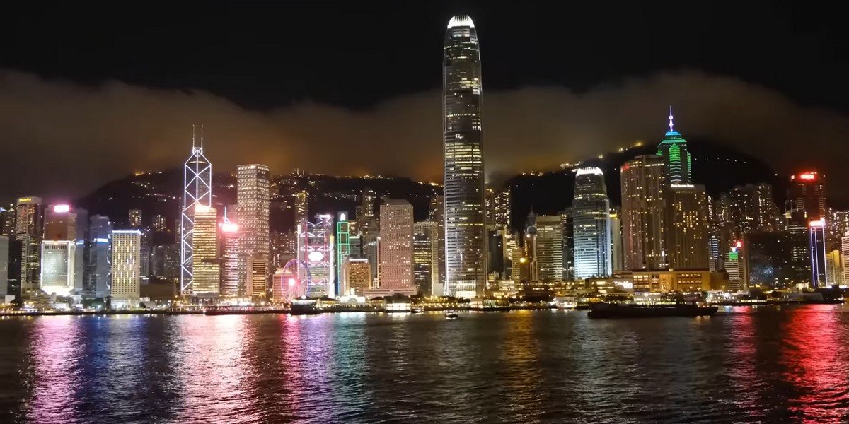 Cruise by Victoria Harbour in Hong Kong