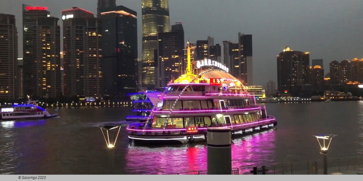 Huangpu Night River Cruise, Local Dinner and Rooftop Bar