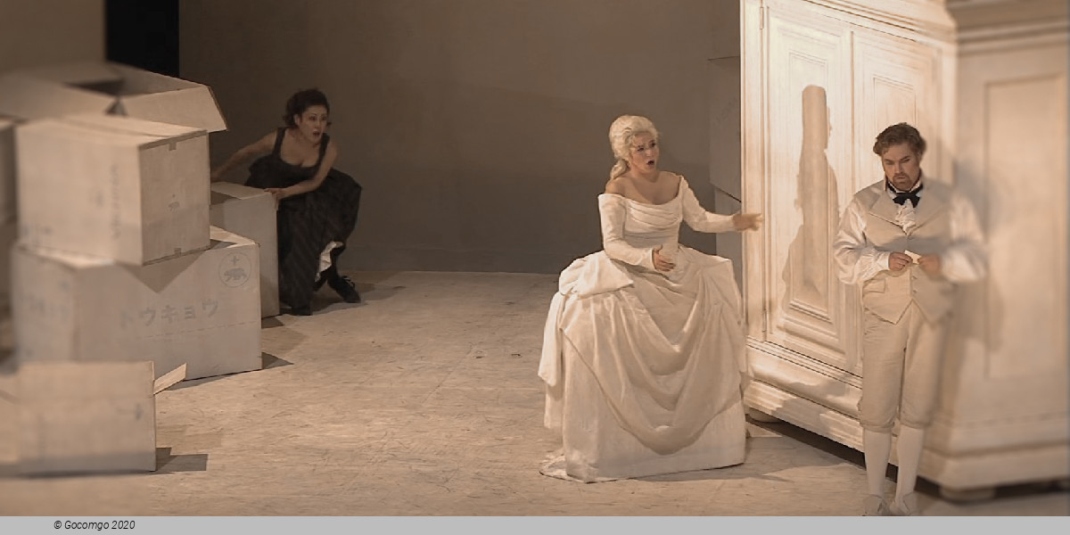 Scene 3 from the opera "Le Nozze di Figaro" on the stage of the New National Theater Tokyo, photo 1