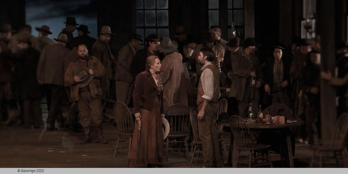 Scene 2 from the opera "La fanciulla del West"