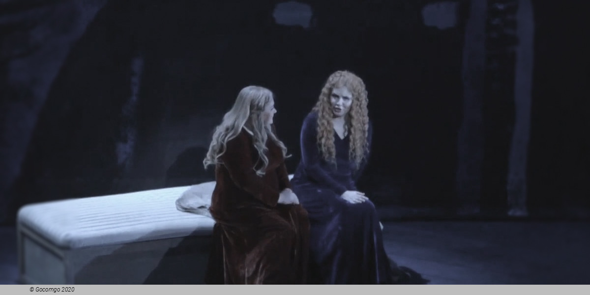 Scene 2 from the opera "Tristan and Isolde"