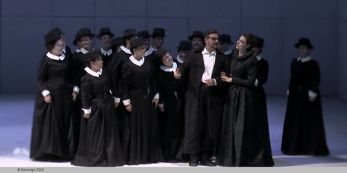 Scene 2 from the opera "Don Carlos"