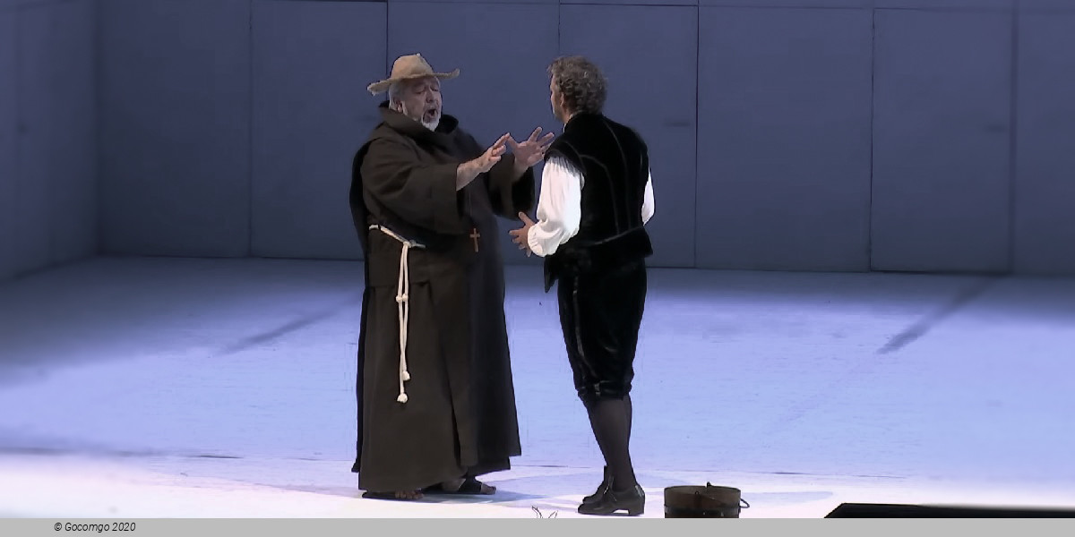 Scene 5 from the opera "Don Carlos"