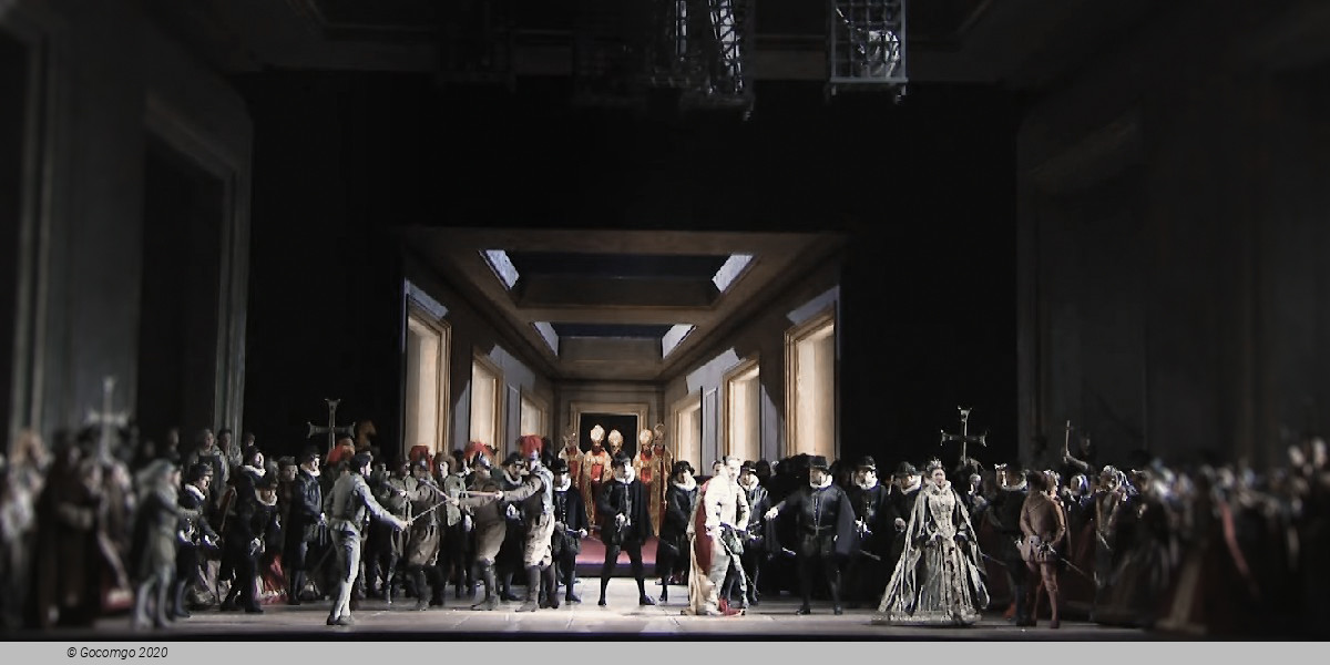 Scene 7 from the opera "Don Carlos"