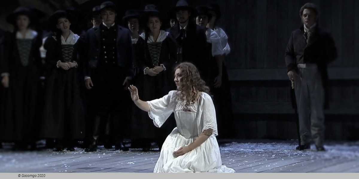 Scene 6 from the opera "La sonnambula"