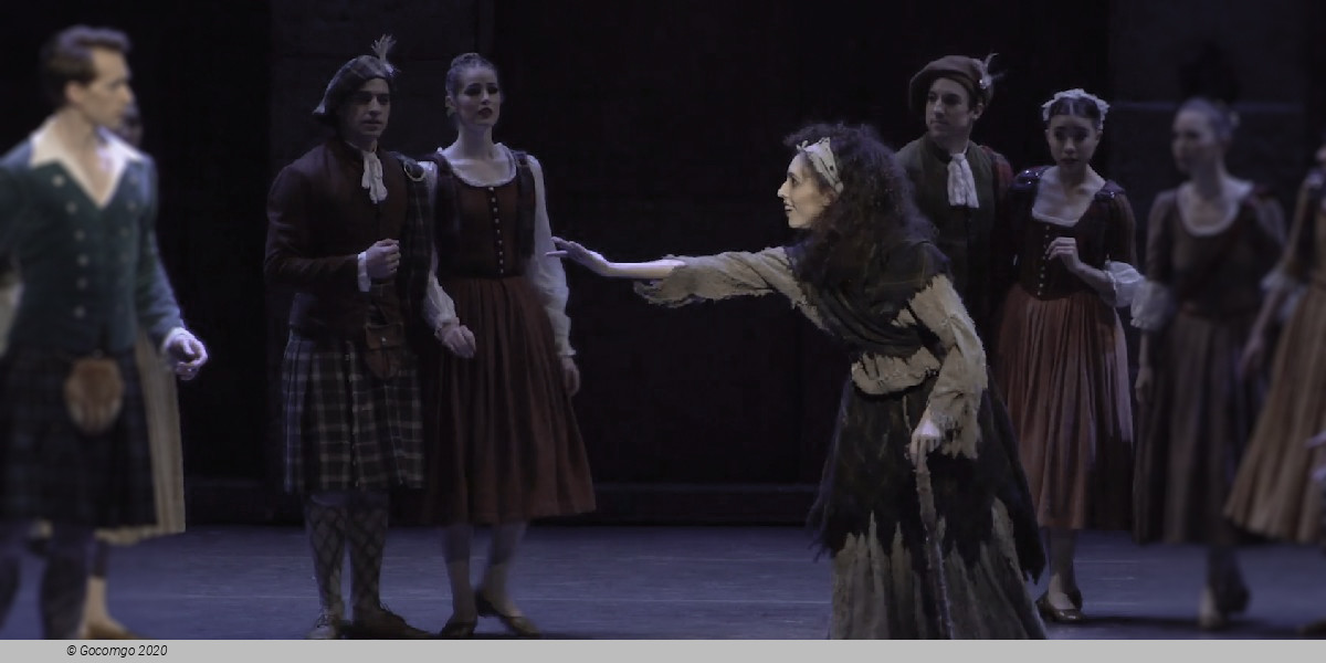 Scene 4 from the ballet "La Sylphide"