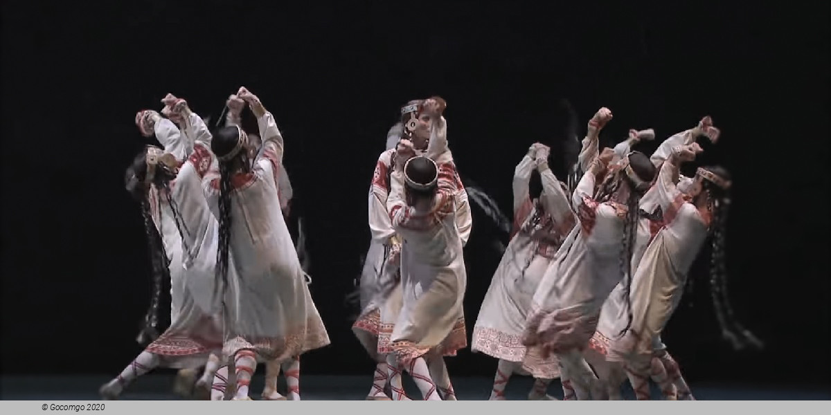 Scene 7 from the ballet "Le Sacre du printemps"