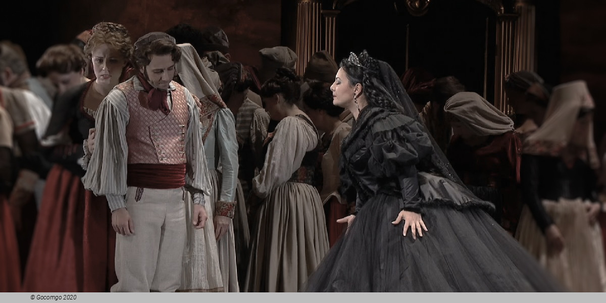 Scene 1 from the opera "I vespri siciliani"