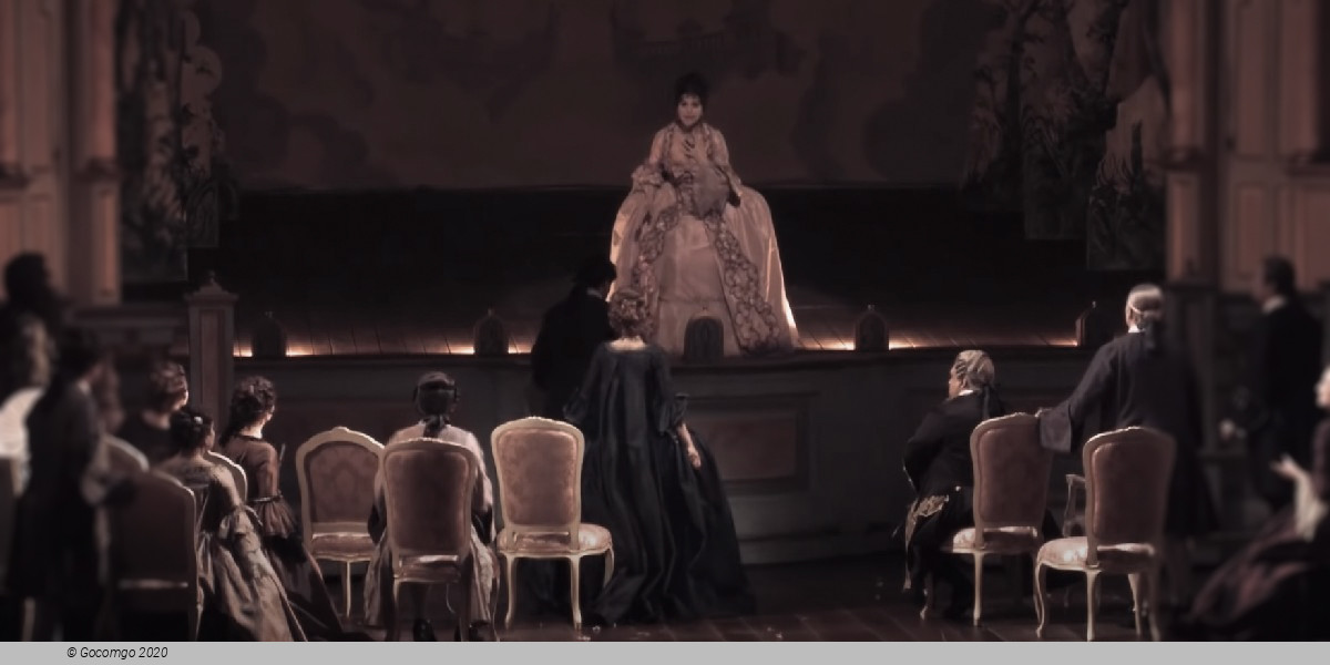 Scene 7 from the opera "Adriana Lecouvreur"