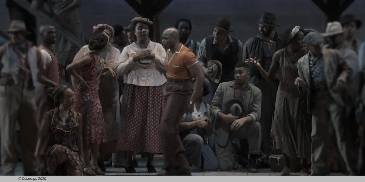 Scene 3 from the opera "Porgy and Bess"