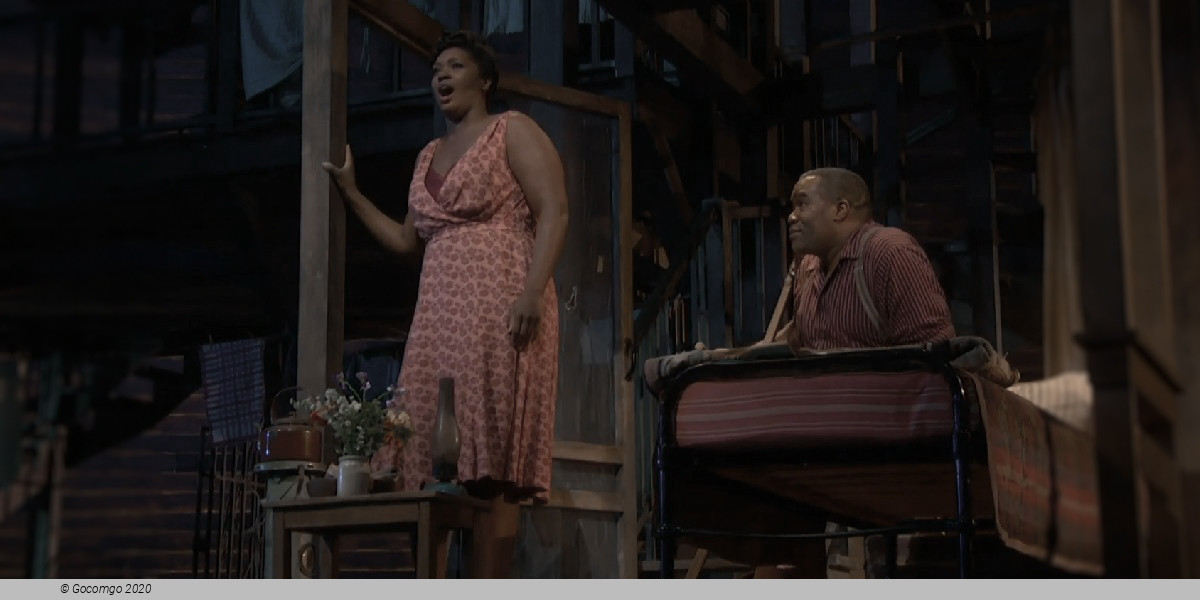 Scene 4 from the opera "Porgy and Bess"