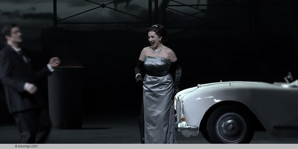 Scene 5 from the opera "Don Pasquale"